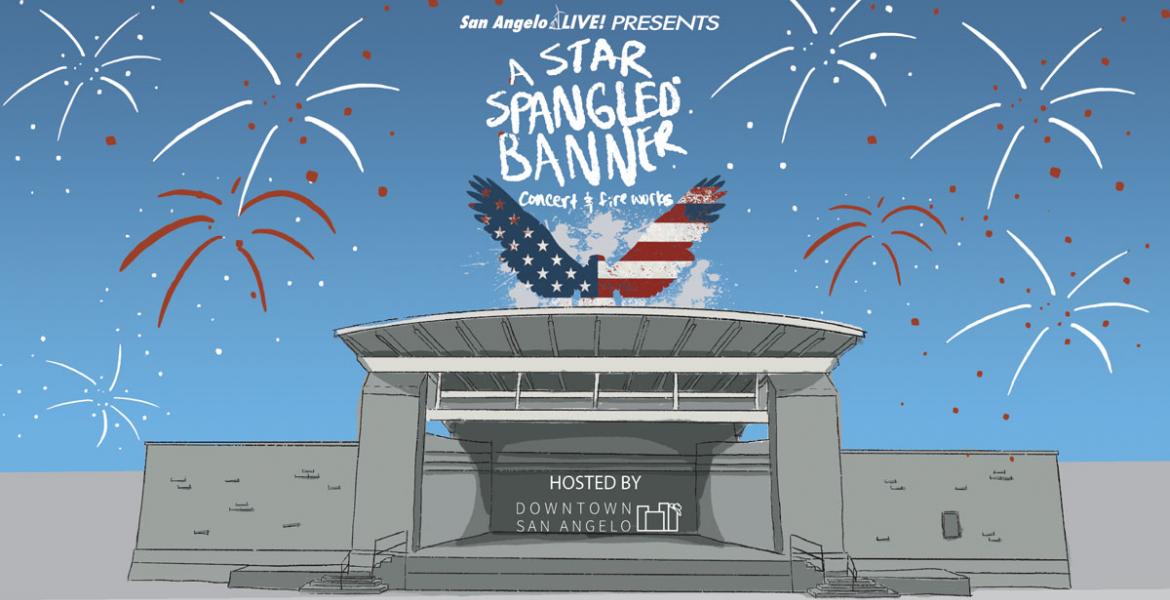 A Star-Spangled Banner Concert and Fireworks at the River Stage in San Angelo on July 3, 2022