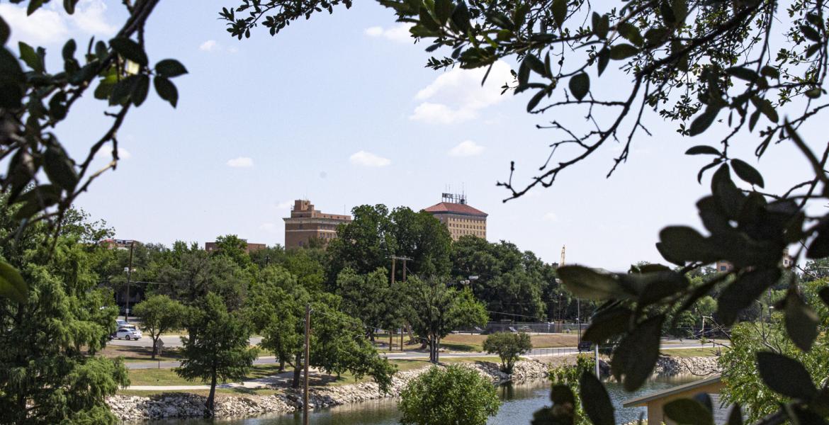 The Concho River and downtown San Angelo The Concho River and downtown San Angelo