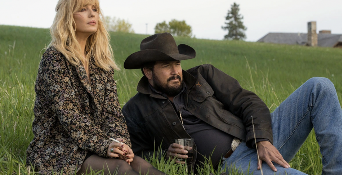 Kelly Reilly and Cole Hauser as Beth Dutton and Rip from Yellowstone