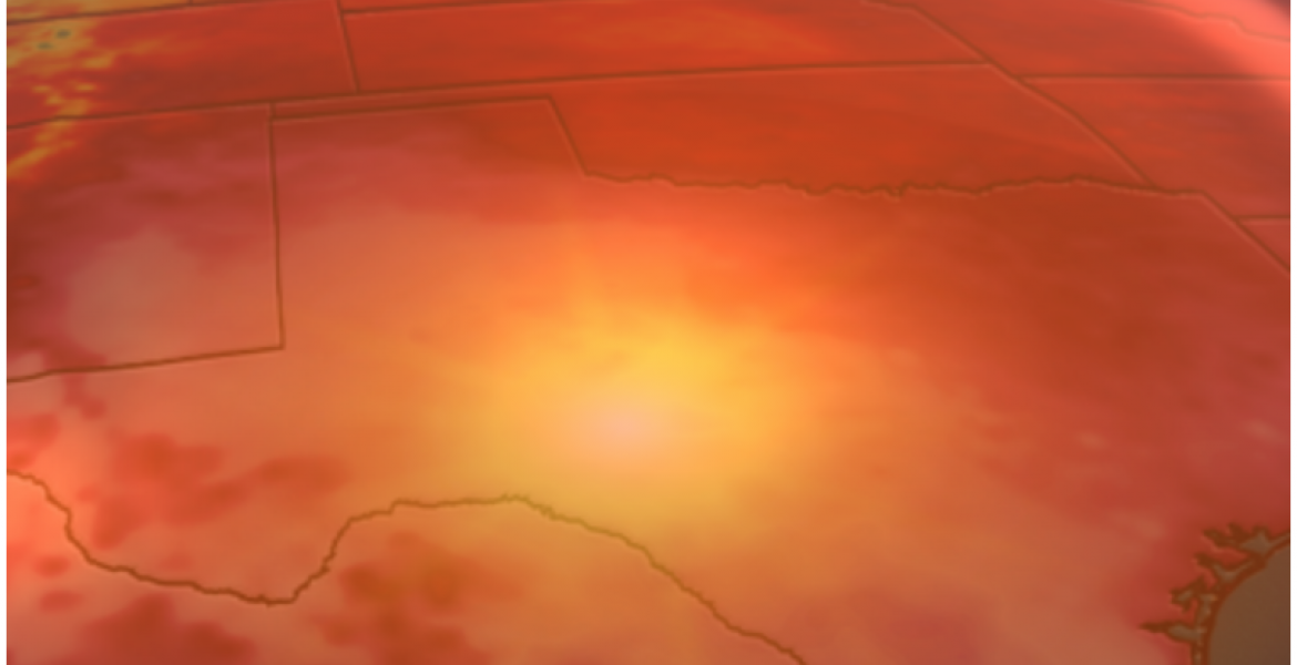 Heat Dome Over Texas (Courtesy/The Weather Channel)