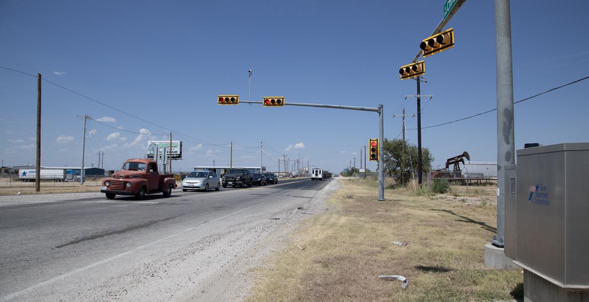 Old Christoval Rd. at Loop 306 Crossover (Courtesy/TxDOT)