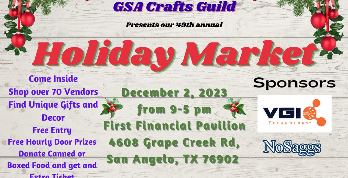 GSA Crafts Guild Holiday Market