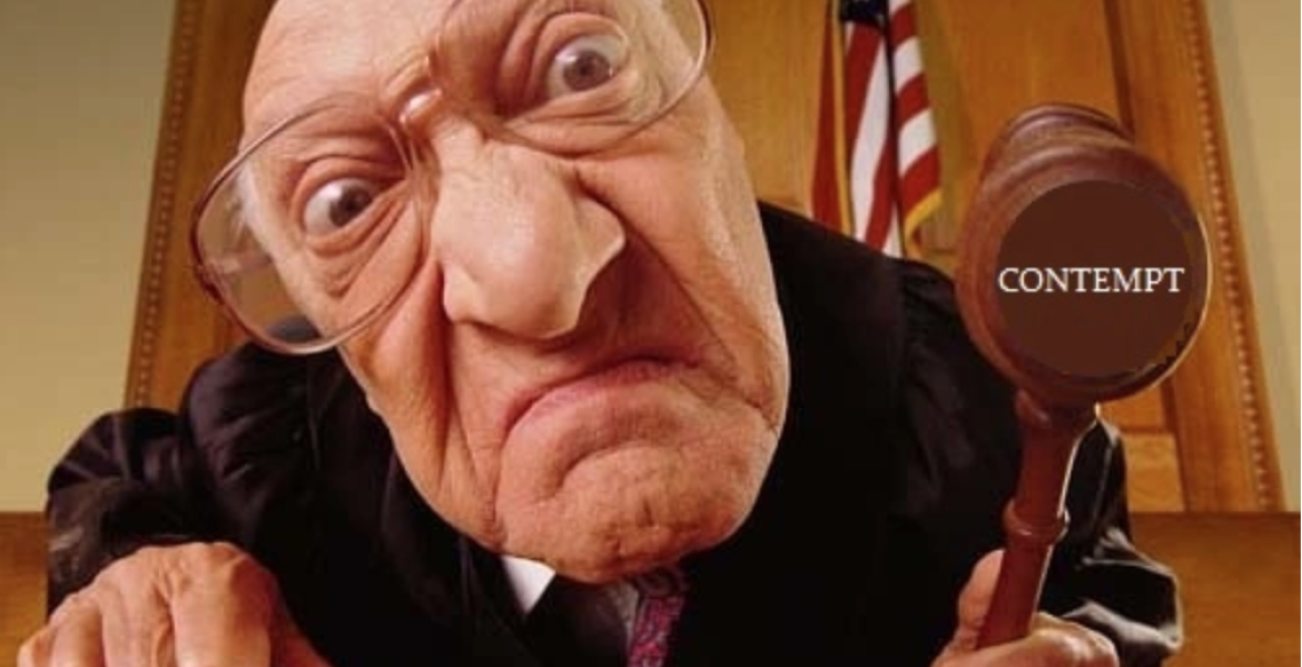 Contempt of Court (Courtesy thecolumnofcurae)