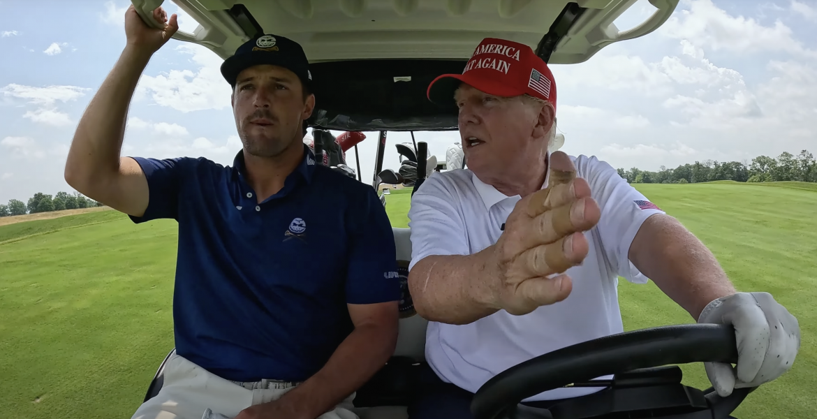 U.S. Open Champion Bryson DeChambeau and President Donald Trump