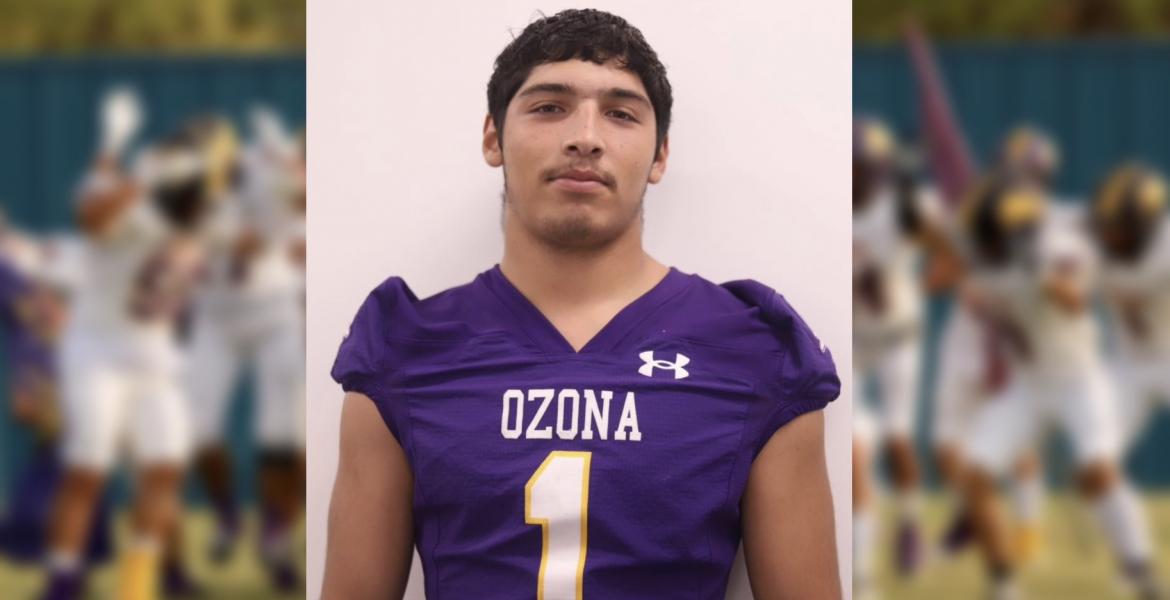 Ozona running back Christian Villarreal was named the Class 2A Built Ford Tough Player of the Week after rushing for 361 yards and 6 touchdowns on 20 carries in a win over McCamey. Ozona running back Christian Villarreal was named the Class 2A Built Ford Tough Player of the Week after rushing for 361 yards and 6 touchdowns on 20 carries in a win over McCamey.
