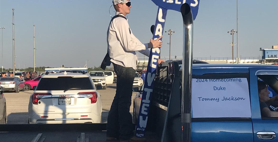 Lake View High School held its homecoming parade in the San Angelo Coliseum parking lot Wednesday, Oct. 9, 2024.