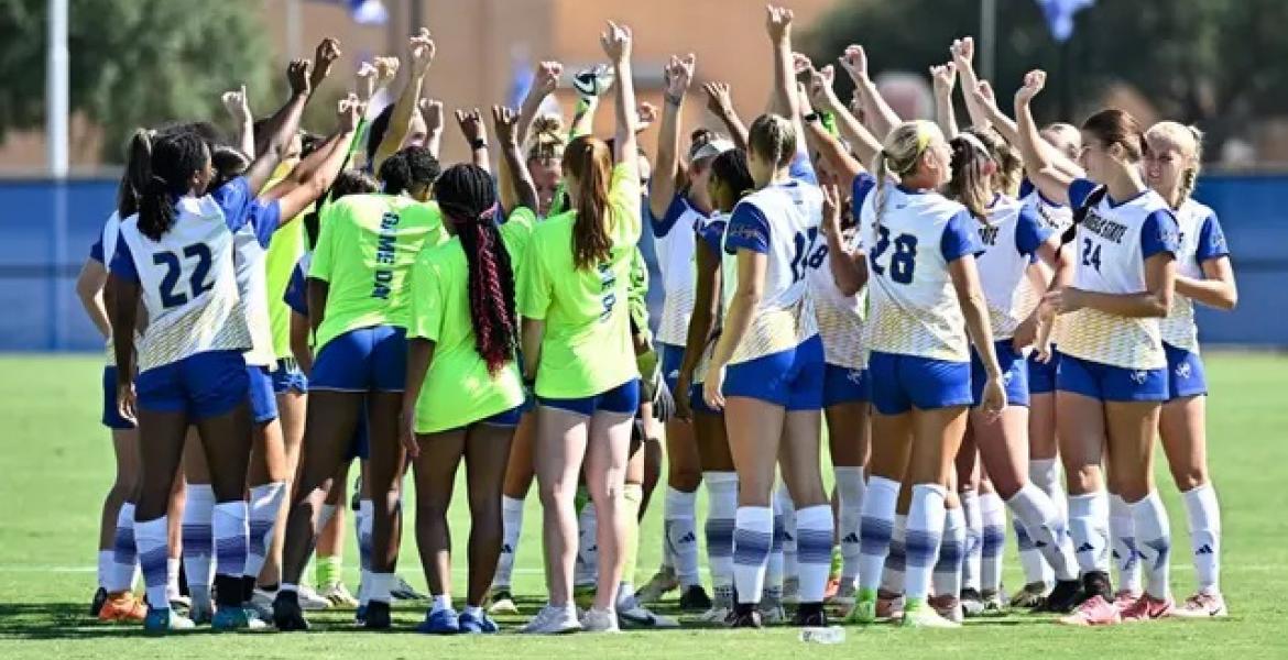 The Angelo State women’s soccer team defeated Dallas Baptist 1-0 in overtime Sunday to advance to the third round of the NCAA Division II playoffs.