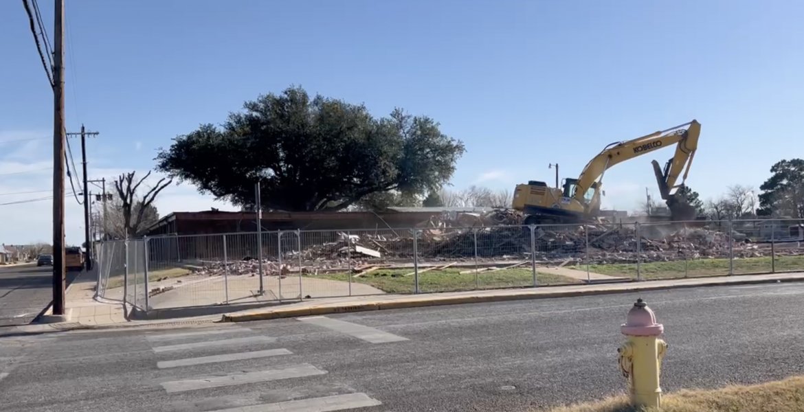Crews have begun demolishing Alta Loma Elementary as part of San Angelo ISD’s school consolidation plan.