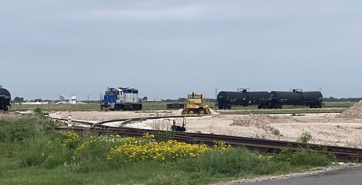 Not much activity at the San Angelo Rail Port years after it was completed in March 2022.