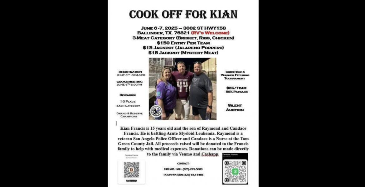 Cook-Off For Kian