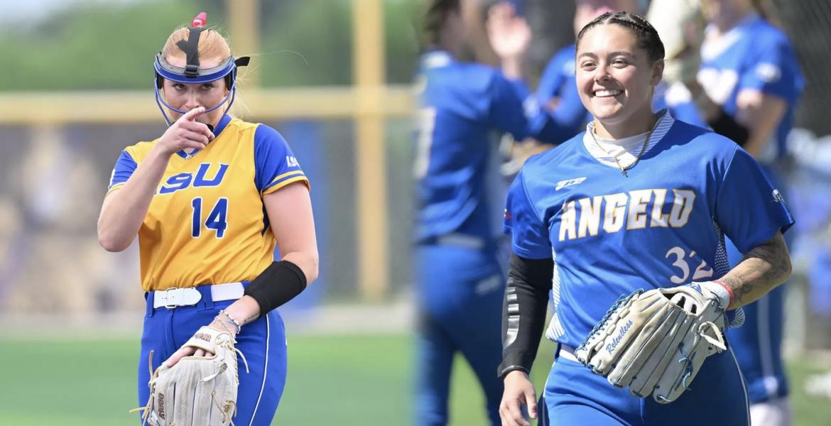 Angelo State's Cheyenne Floyd and Tatiana Trotter