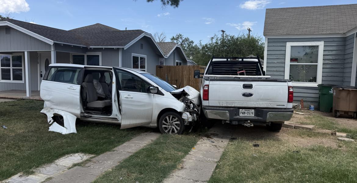 A driver that was reportedly “swerving all over” Abe Street on Wednesday, before leaving the roadway and hitting two parked vehicles, was apparently suffering a medical emergency.