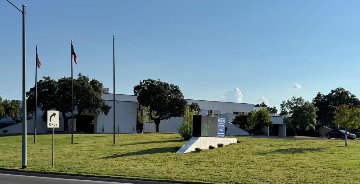 The McNease Convention Center at 501 Rio Concho Dr. Built in 1978 and significantly remodeled in 2008, the center was named in 2009 after former city councilman Kenneth McNease, who died in 2007.