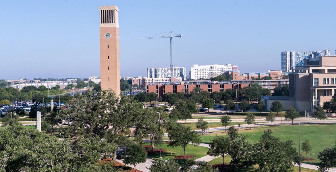 The Texas A&M University bell tower is seen on Aug. 21, 2024, in College Station. The Texas A&M University bell tower is seen on Aug. 21, 2024, in College Station.