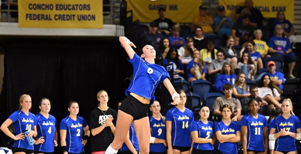 Angelo State's Madi Parrish was named the AVCA National Player of the Week on Tuesday, Sept. 9.