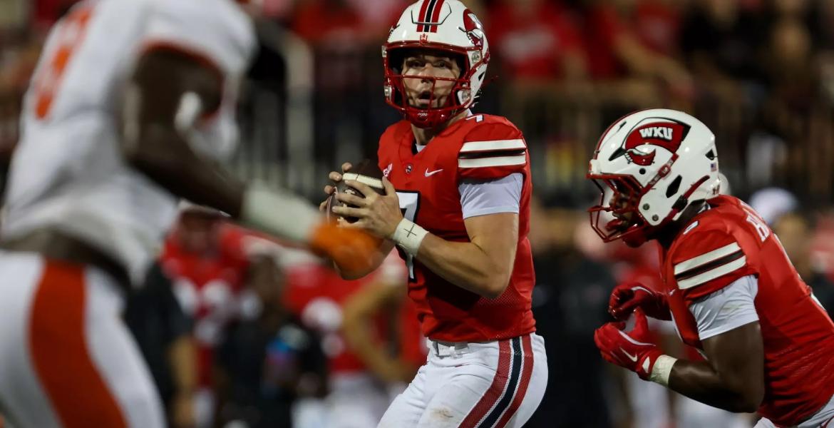 Former San Angelo Central standout Maverick McIvor topped 300 passing yards for the third time this year in Western Kentucky’s win over Missouri State on Saturday.