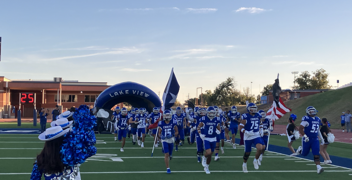 The Lake View Chiefs are facing their biggest deficit of the season tonight at halftime against the Levelland Lobos at San Angelo Stadium.