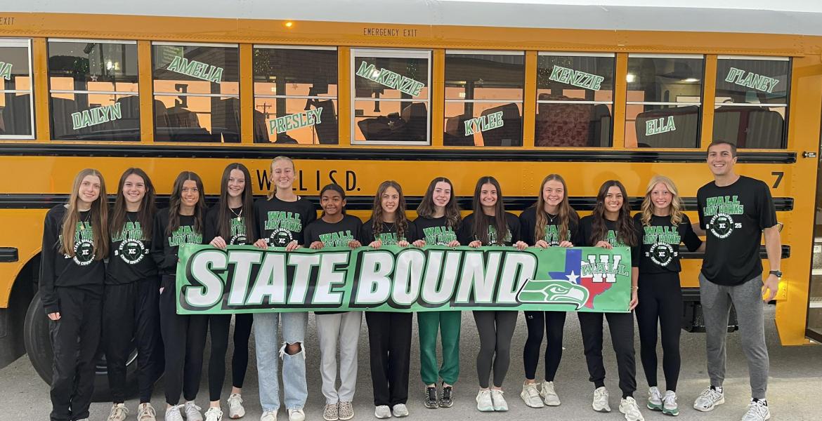The Wall Lady Hawks ran to a fourth-place finish Friday morning at the UIL Cross Country State Championships in Round Rock. The Wall Lady Hawks ran to a fourth-place finish Friday morning at the UIL Cross Country State Championships in Round Rock.