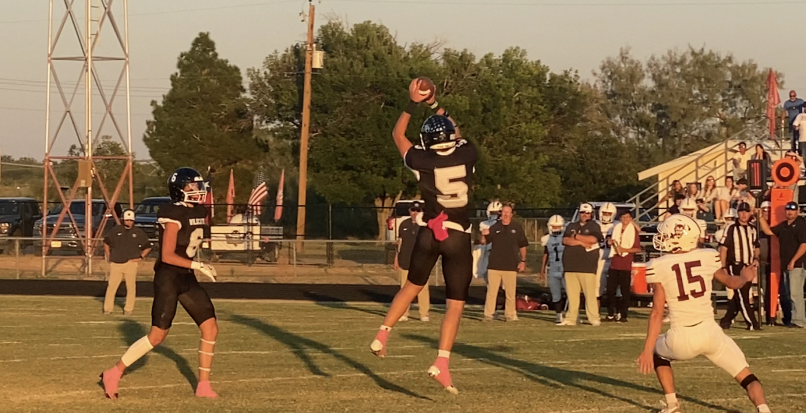 Water Valley's Landon Lacy gets an interception against Rankin