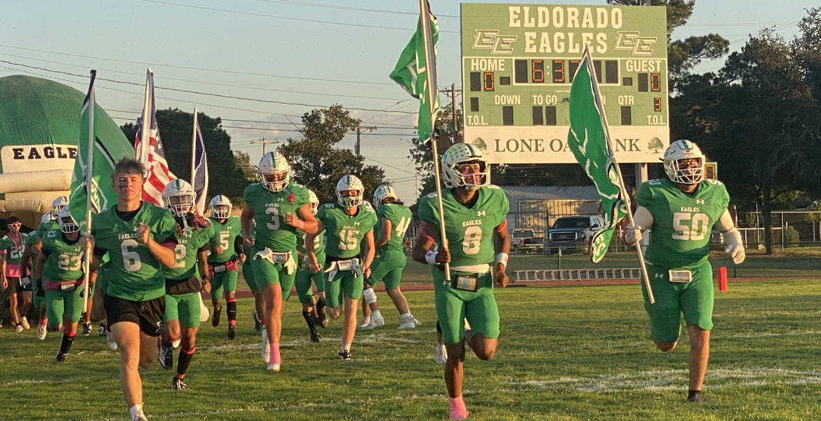 The Eldorado Eagles take the field The Eldorado Eagles take the field