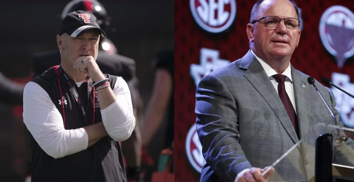 Texas Tech's Joey McGuire (Left) and Texas A&M's Mike Elko (Right)