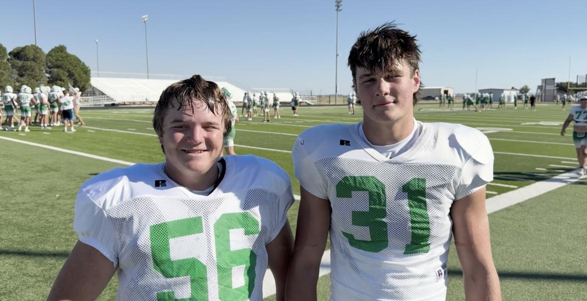 Wall Hawks' Koen Braden and Dylan Sellars
