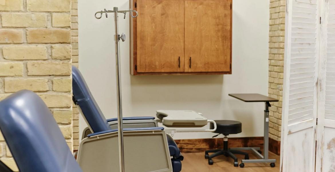 The facilities of El Faro Health and Therapeutics, see on Nov. 13, 2021, come with an infusion room to treat patients with Alzheimer’s disease in Rio Grande City.