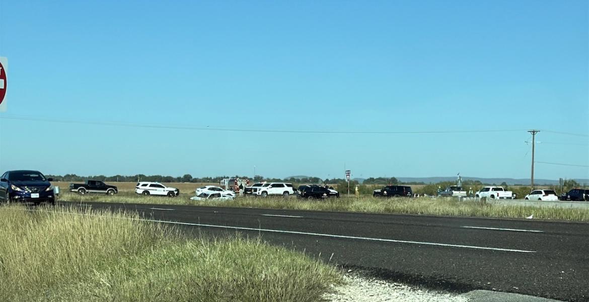 Crash on US 87 at arch Road, north of San Angelo.