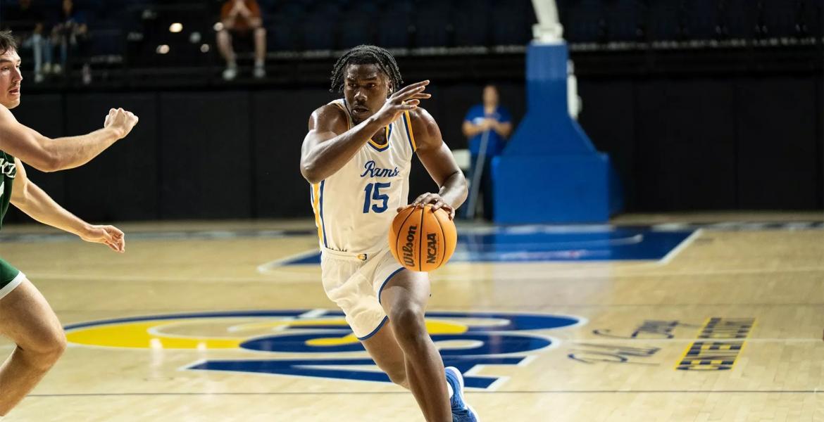 Angelo State's Jaqai Murray drives during a game against Adams State on Saturday, Nov. 15, 2025.