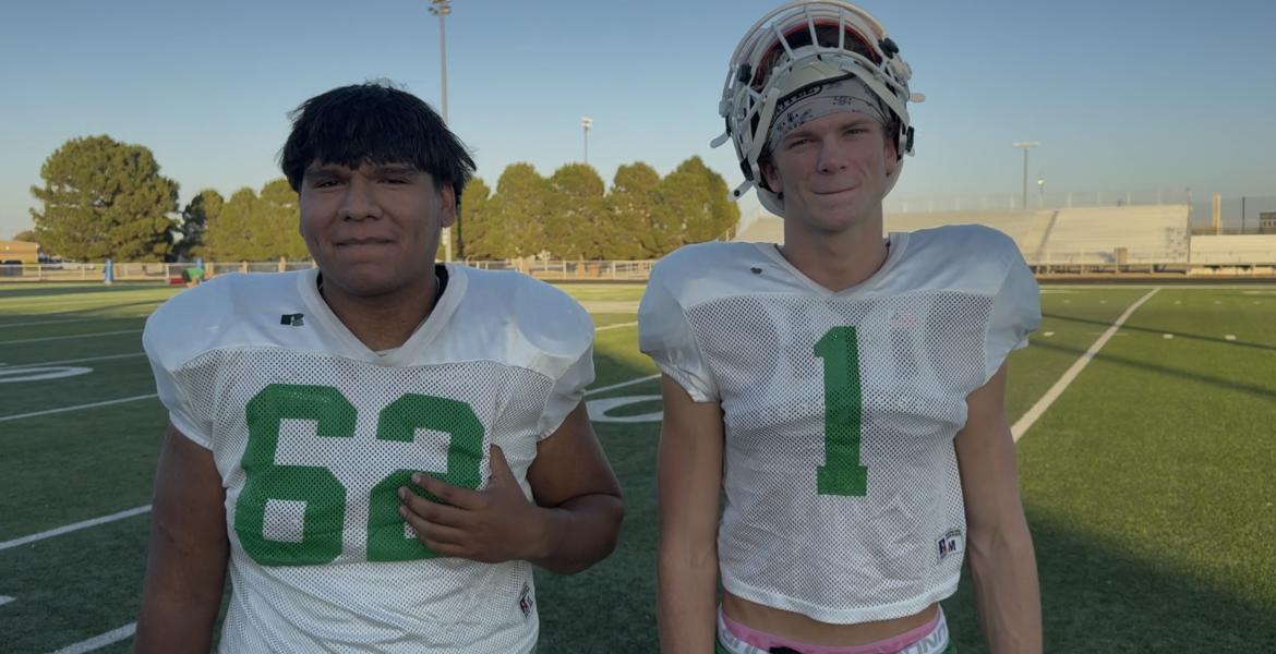 Wall Hawks' Alex Samaniego (Left) and Reid Roberton (Right)