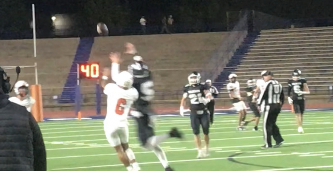 Water Valley's Landon Lacy Picks Off Robert Lee's Brenner Sherwood