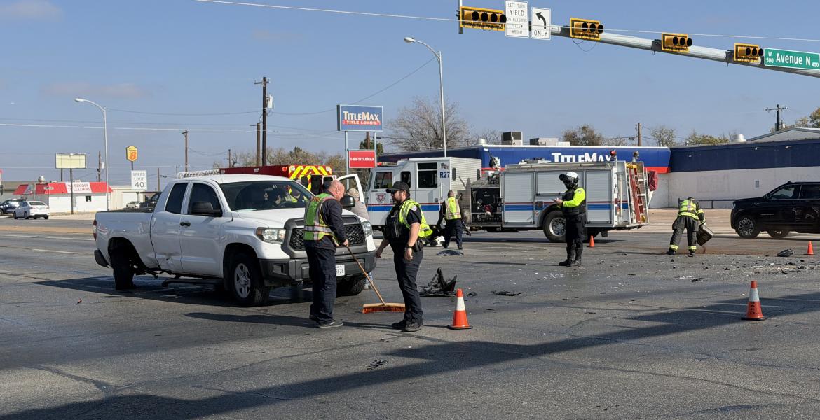A crash late Monday morning is causing traffic to be redirected at the intersection of Bryant Boulevard and Avenue N.