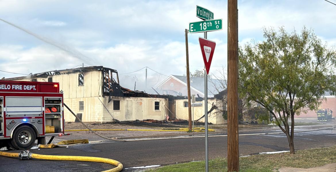 Structure Fire in San Angelo on Dec. 3, 2025.