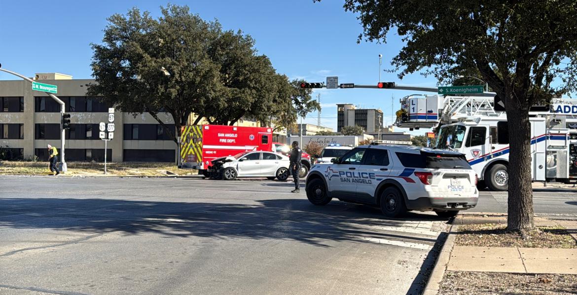 A three-vehicle crash Wednesday morning sent one person to the hospital and reduced traffic to one lane on Koenigheim Street.