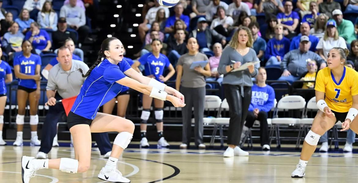 Angelo State junior Madi Parrish was named the South Central Regional Volleyball Player of the Year on Wednesday