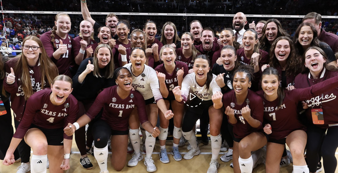 The most successful season in Texas A&amp;M volleyball history continued after the Aggies' sweep of No. 1-seed Pitt, sending them to the national championship match.