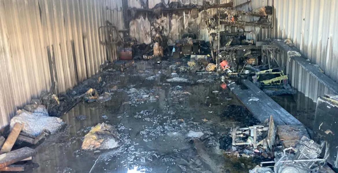 A structure fire at a storage facility on Knickerbocker Road destroyed a local mechanic’s business. 