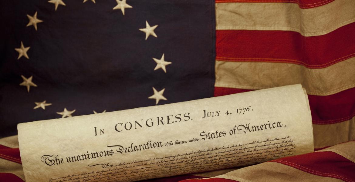 Flag, declaration of independence