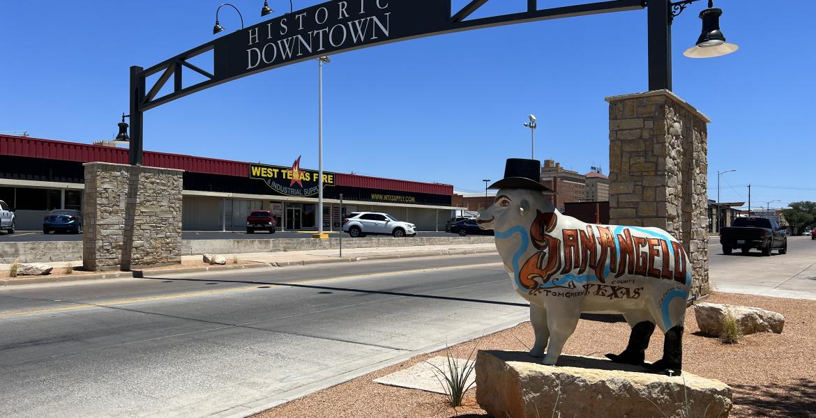 San Angelo Sheep gateway