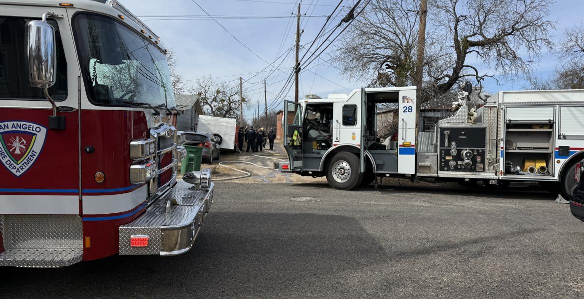Firefighters were able to quickly extinguish a blaze Friday morning after a vehicle caught fire in a San Angelo neighborhood.