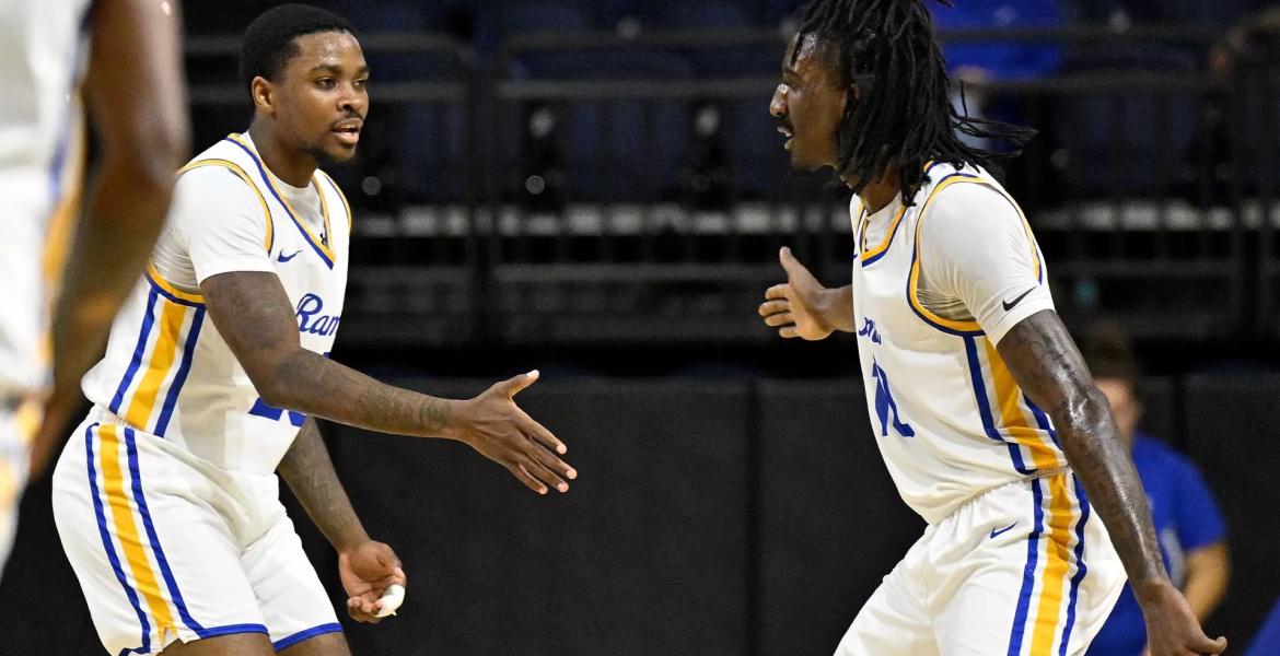 The Angelo State men's basketball team beat rival UT Permian Basin on Tuesday in a game that went down to the wire.