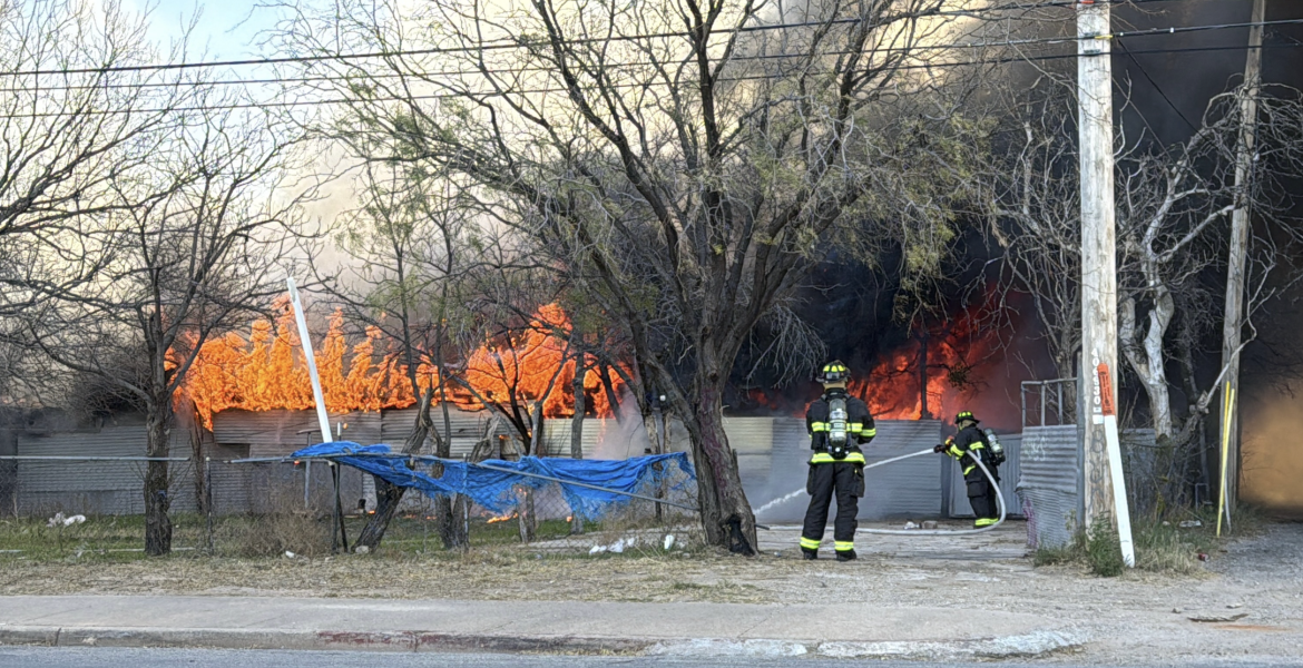 Monster Fire near Ben Ficklin and West Avenue Q