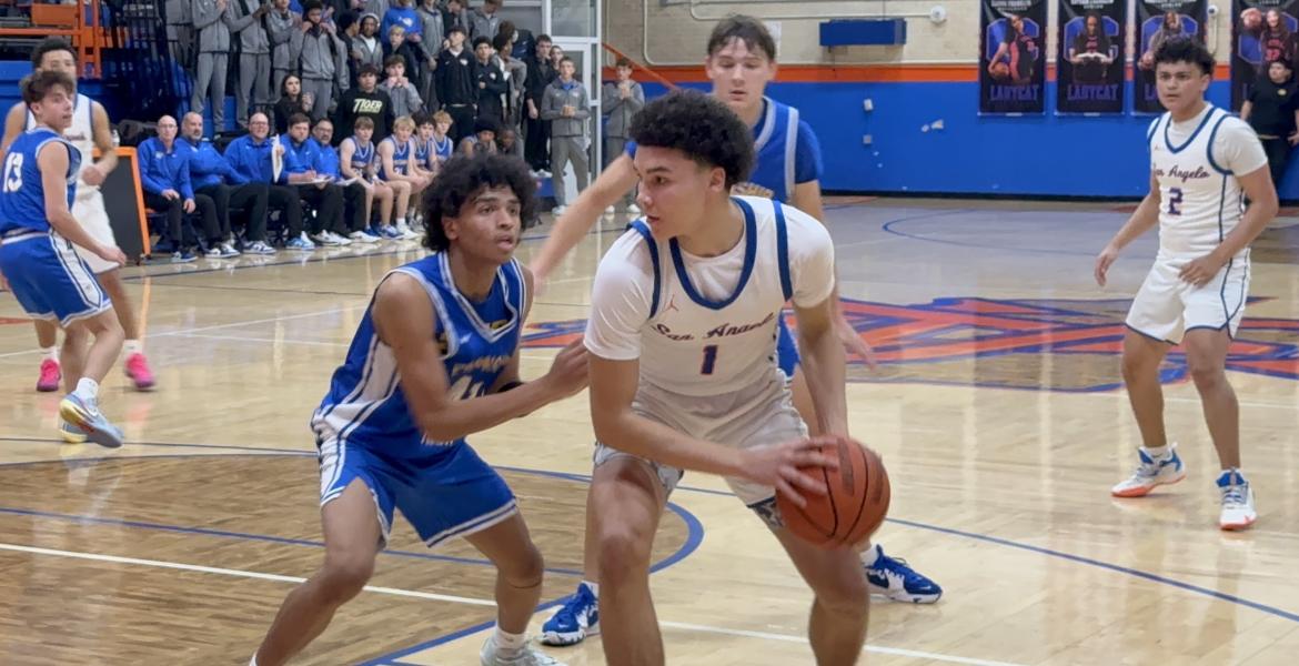 Central Bobcats' TK Taylor in action against Frenship