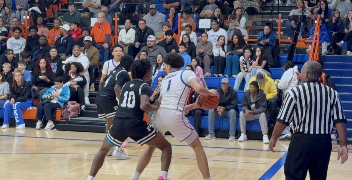 Central Bobcats' TK Taylor in action against Odessa Permian