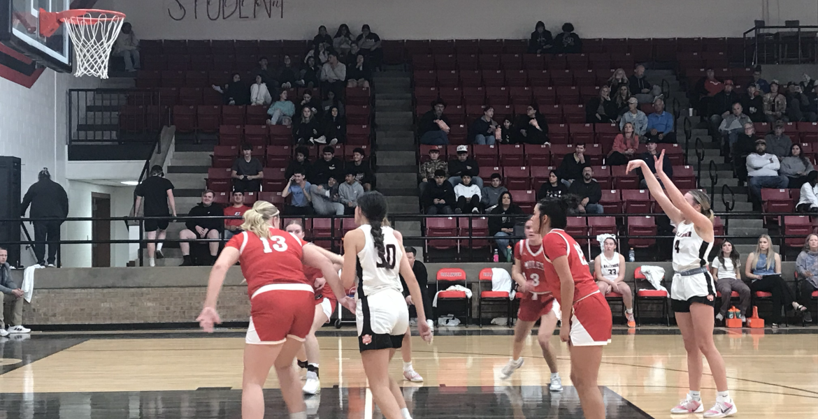 Ballinger's Ashtyn Wilson shoots a free throw in her team's game against Miles on Wednesday, Jan. 28, 2026, in Ballinger.