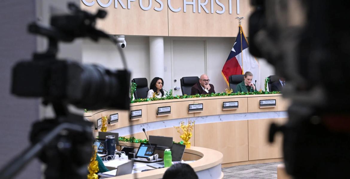 The Corpus Christi City Council meets to discuss the city's depleting water supplies on March 17, 2026.