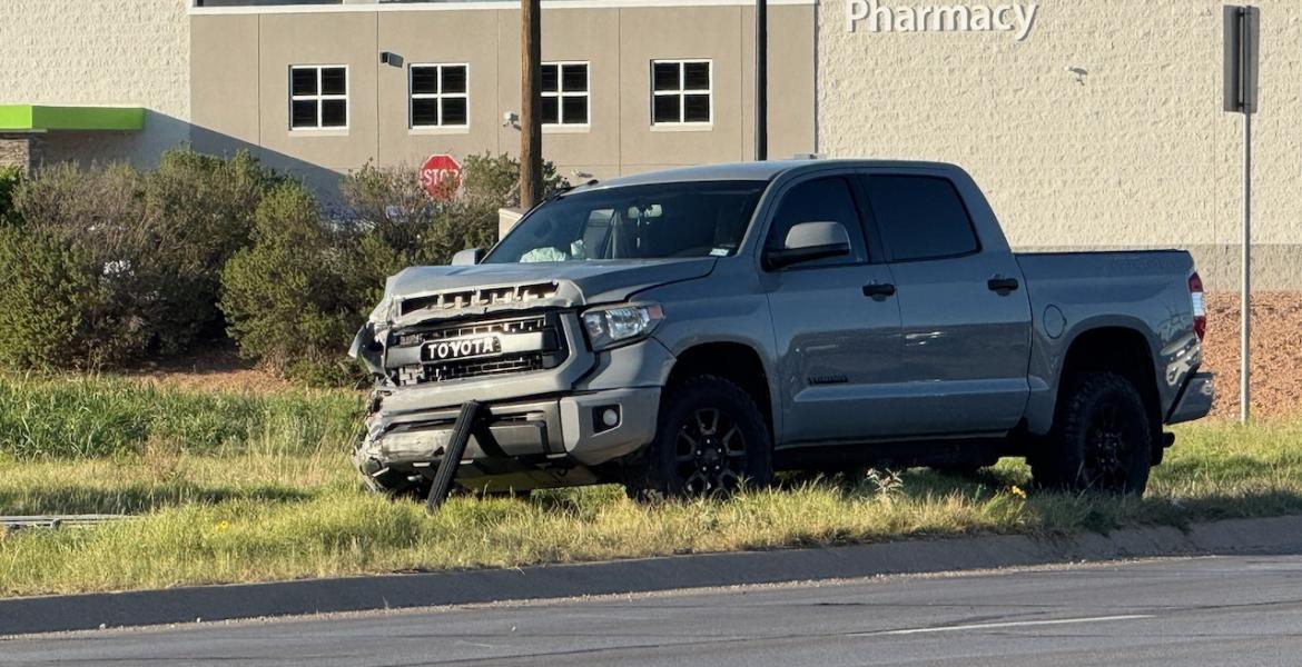 Big Toyota Truck Slams Little Toyota Sedan on Knickerbocker on March 29, 2026