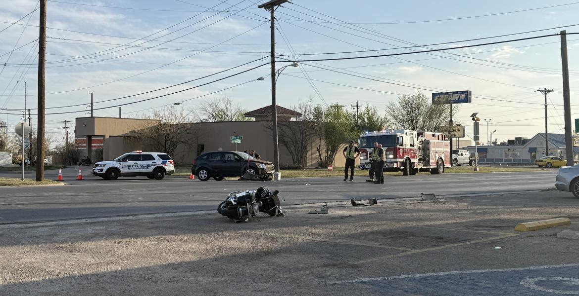 Crash on Sherwood Way involved a motorcycle on March 3, 2026.