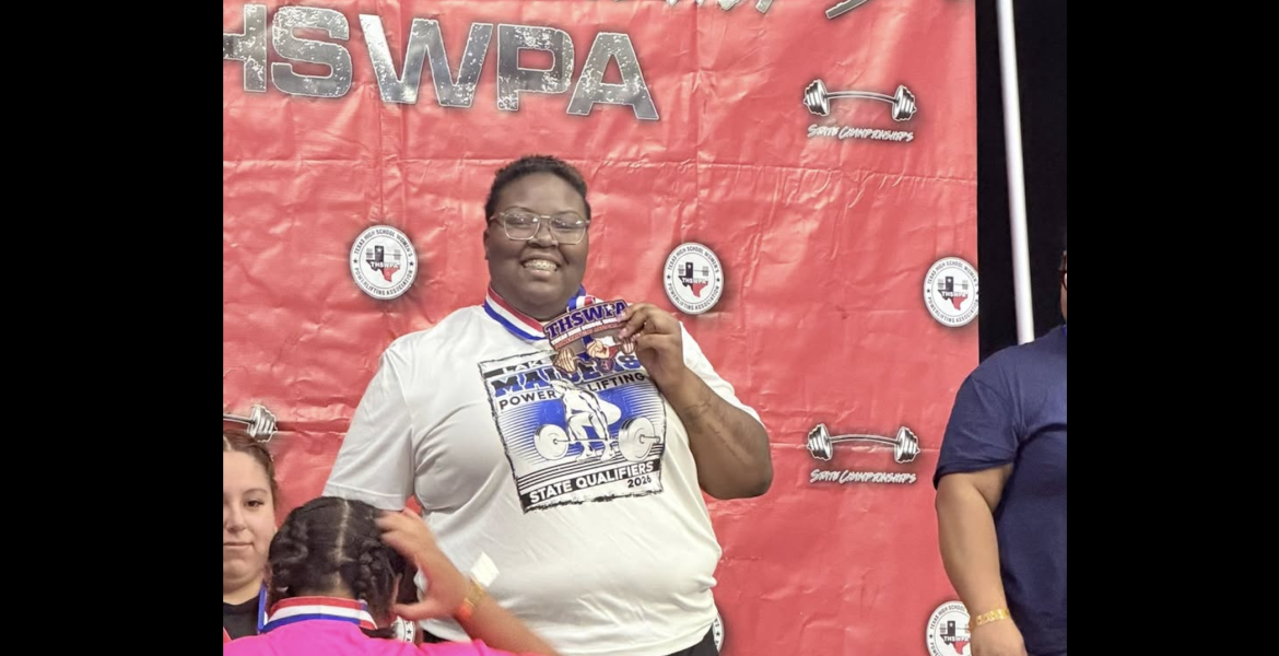 San Angelo Lake View's Janiya Jefferson took third place Friday at the Class 4A Division I state powerlifting meet - and she remains the state record holder in the deadlift.