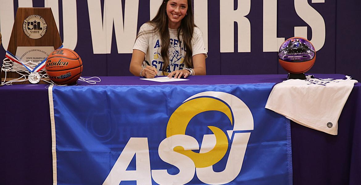 Mason High School senior Anna Marie Whitworth has signed to play basketball at Angelo State University.